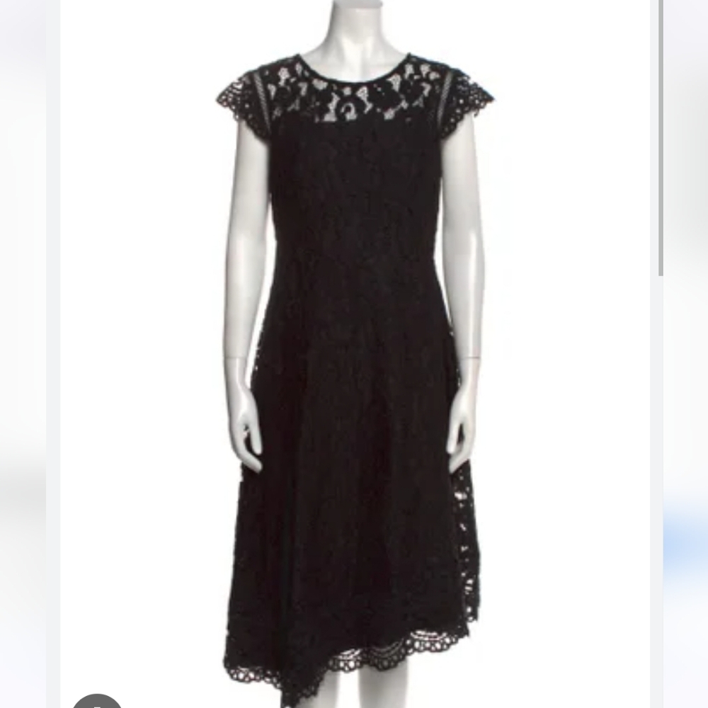 Donna Karan Lace Pattern Dress